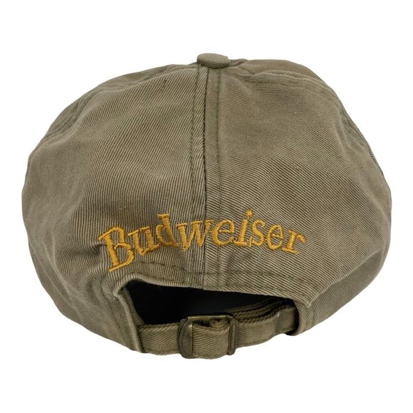 Budweiser Hat Know When To Say When Khaki Adjustable Lightly Distressed Cap - Picture 6 of 9